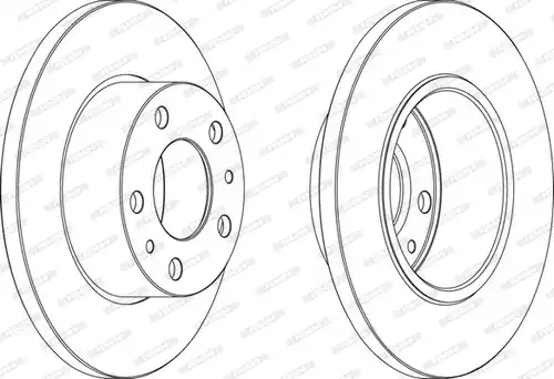 спирачен диск FERODO FCR195A