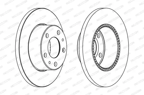 спирачен диск FERODO FCR196A