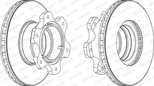 спирачен диск FERODO FCR208A