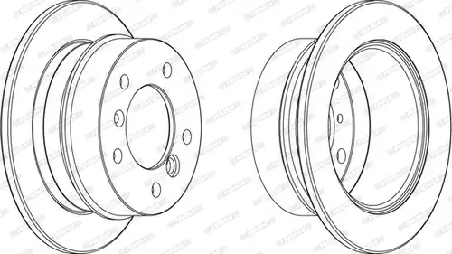 спирачен диск FERODO FCR227A