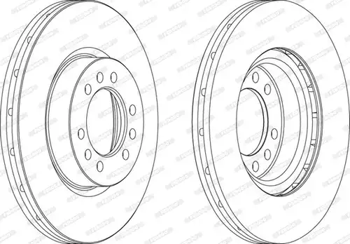 спирачен диск FERODO FCR235A