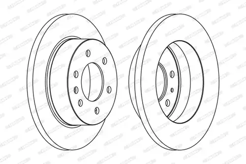 спирачен диск FERODO FCR311A