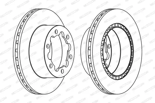 спирачен диск FERODO FCR312A