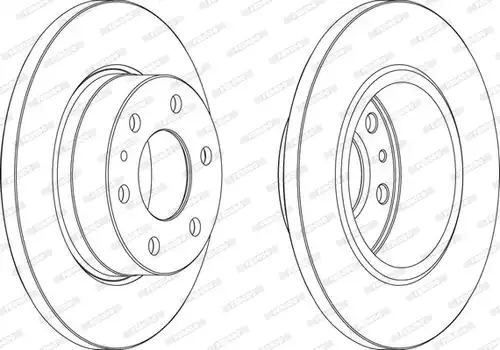 спирачен диск FERODO FCR315A