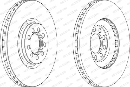 спирачен диск FERODO FCR317A