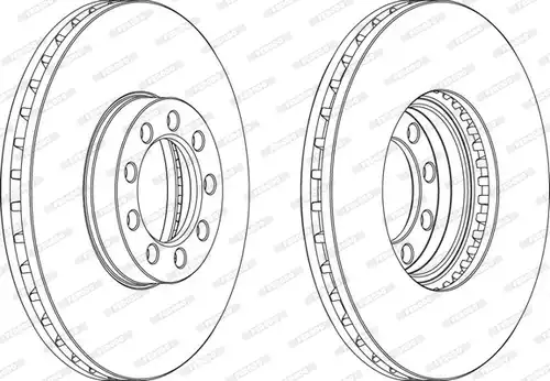 спирачен диск FERODO FCR329A