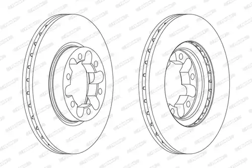 спирачен диск FERODO FCR339A