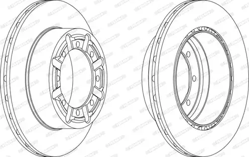 спирачен диск FERODO FCR340A