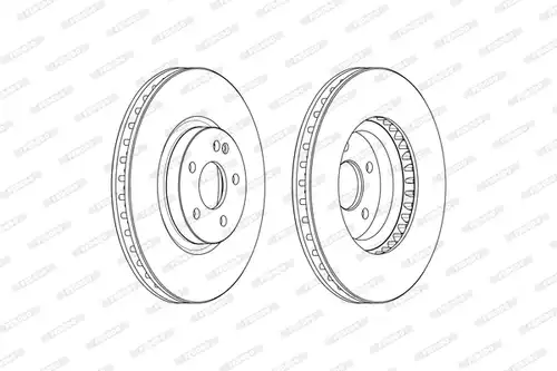 спирачен диск FERODO FCR379A
