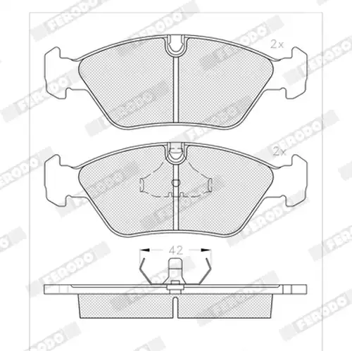 накладки FERODO FDB256