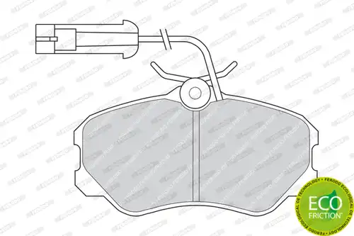 накладки FERODO FDB595