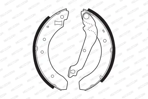 комплект спирачна челюст FERODO FSB177