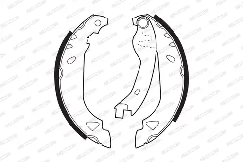 комплект спирачна челюст FERODO FSB263