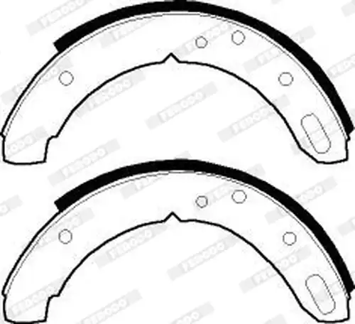 комплект спирачна челюст, ръчна спирачка FERODO FSB348R