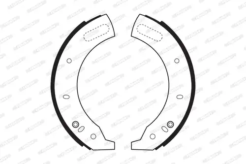 комплект спирачна челюст FERODO FSB360