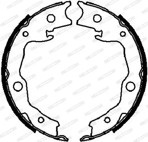 комплект спирачна челюст, ръчна спирачка FERODO FSB4029