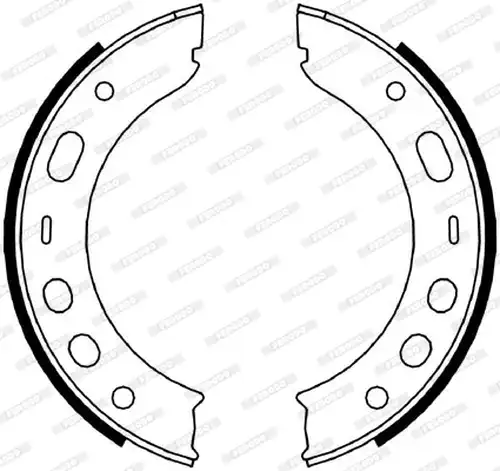 комплект спирачна челюст, ръчна спирачка FERODO FSB4056