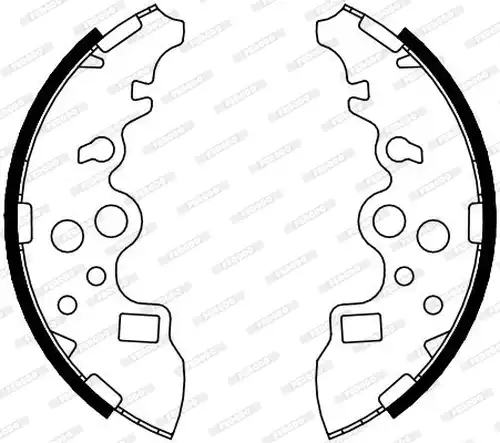 комплект спирачна челюст FERODO FSB4093
