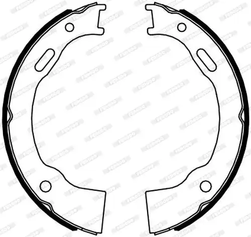 комплект спирачна челюст, ръчна спирачка FERODO FSB4110
