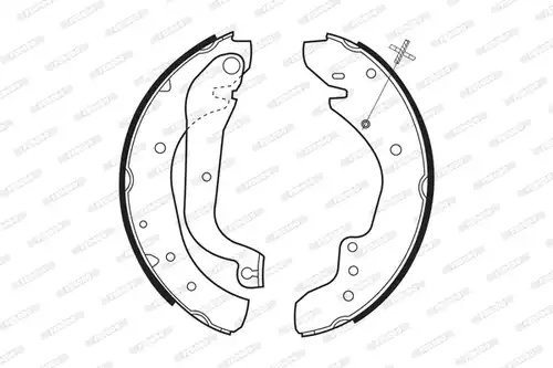 комплект спирачна челюст FERODO FSB533