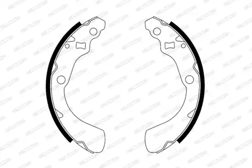 комплект спирачна челюст FERODO FSB572
