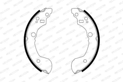 комплект спирачна челюст FERODO FSB574