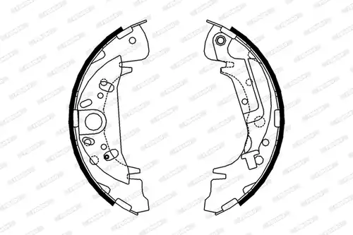 комплект спирачна челюст FERODO FSB608