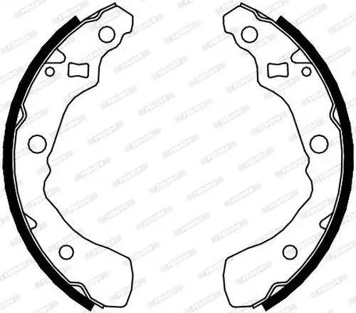 комплект спирачна челюст FERODO FSB627