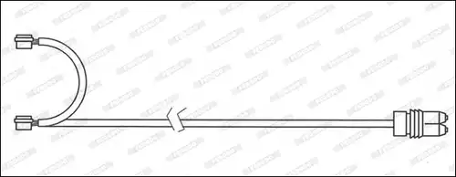 предупредителен контактен сензор, износване на накладките FERODO FWI341