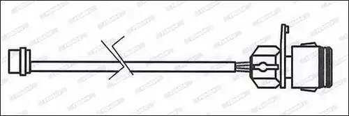 предупредителен контактен сензор, износване на накладките FERODO FWI346