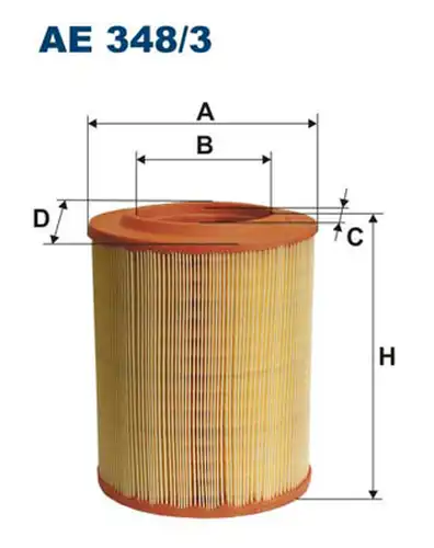 въздушен филтър FILTRON AE 348/3