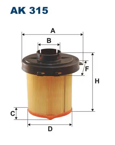 въздушен филтър FILTRON AK 315