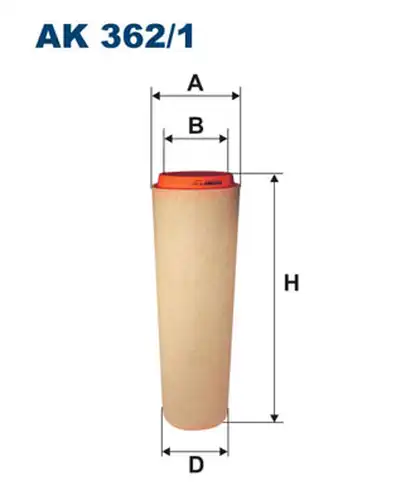 въздушен филтър FILTRON AK 362/1