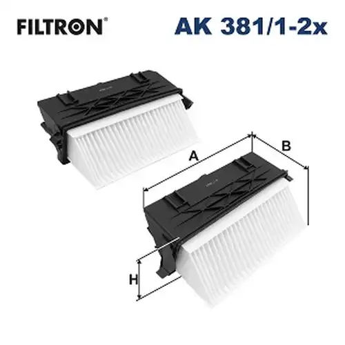 въздушен филтър FILTRON AK 381/1-2x