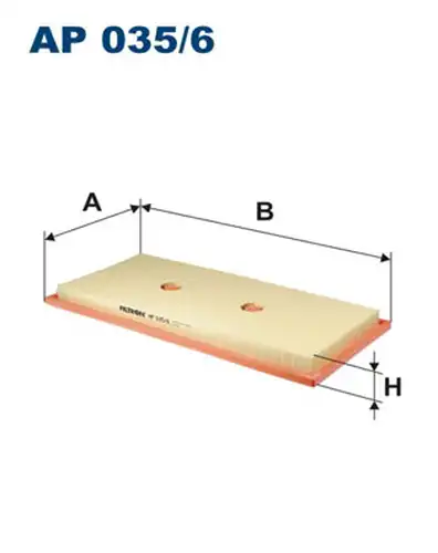 въздушен филтър FILTRON AP 035/6