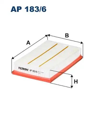 въздушен филтър FILTRON AP 183/6