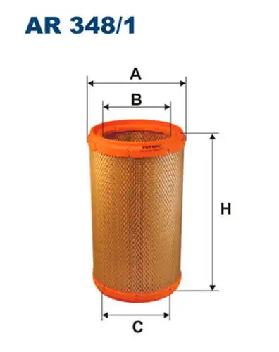 въздушен филтър FILTRON AR 348/1