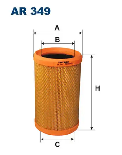 въздушен филтър FILTRON AR 349