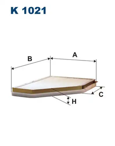 Филтър купе (поленов филтър) FILTRON K 1021