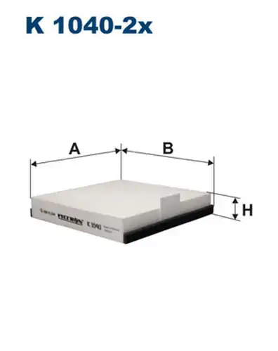 Филтър купе (поленов филтър) FILTRON K 1040-2x