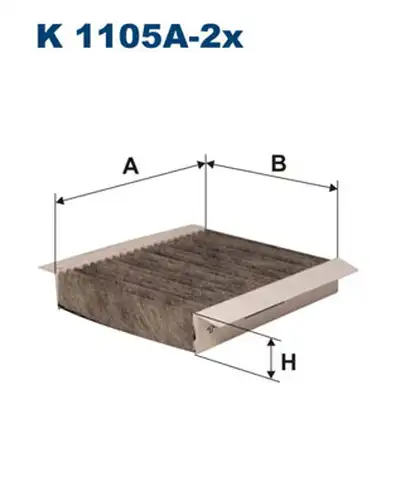 Филтър купе (поленов филтър) FILTRON K 1105A-2x