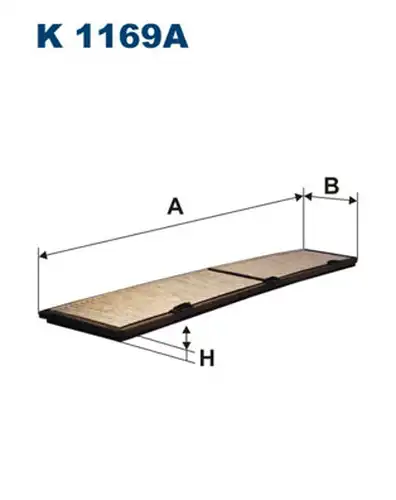 Филтър купе (поленов филтър) FILTRON K 1169A