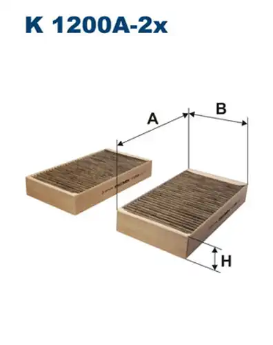 Филтър купе (поленов филтър) FILTRON K 1200A-2x