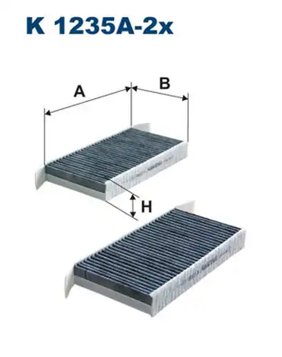 Филтър купе (поленов филтър) FILTRON K 1235A-2x