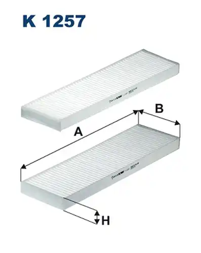 Филтър купе (поленов филтър) FILTRON K 1257-2x