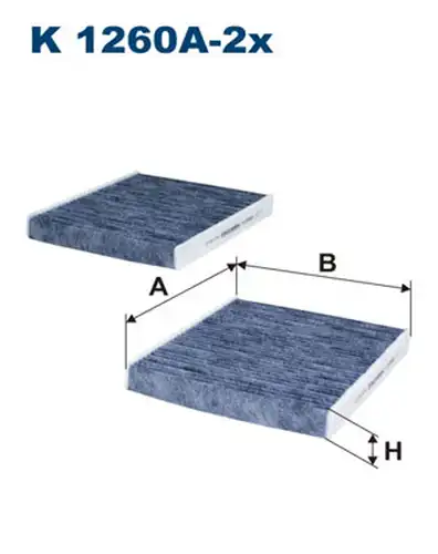 Филтър купе (поленов филтър) FILTRON K 1260A-2x