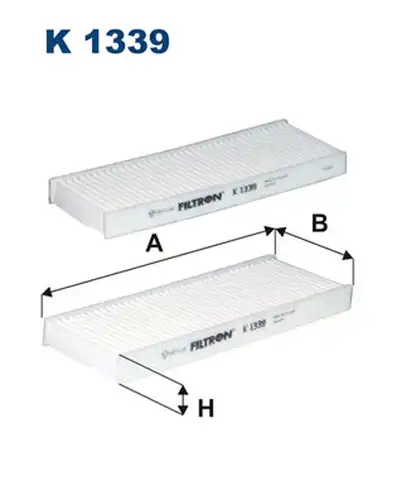 Филтър купе (поленов филтър) FILTRON K 1339-2x