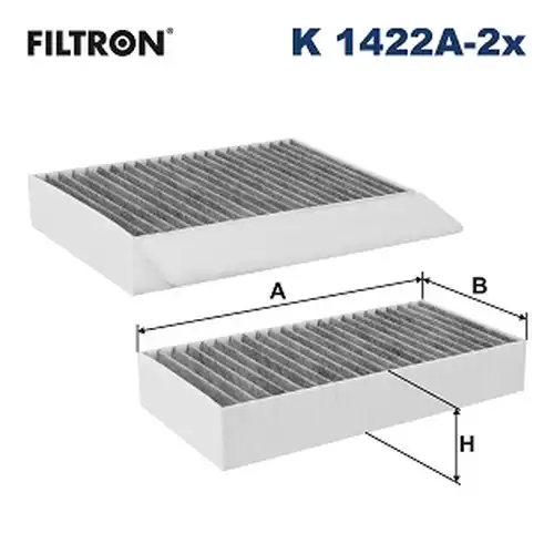 Филтър купе (поленов филтър) FILTRON K 1422A-2x