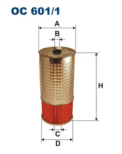 маслен филтър FILTRON OC 601/1