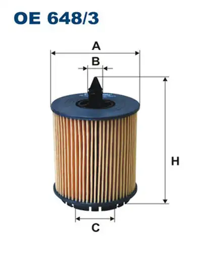 маслен филтър FILTRON OE 648/3